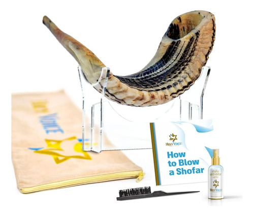 Shofar Kosher Ram Hecho A Mano De Israel, 20 A 22 Pulgadas,