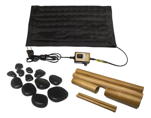 Kit Para Massagem Com Pedras Quentes E Bambus VOLTAGEM 110 VOLTS