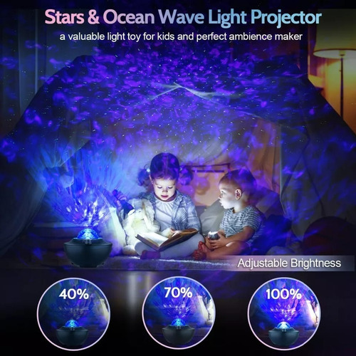 Lampara Proyector Bluetooth Usb Relajante Con Control