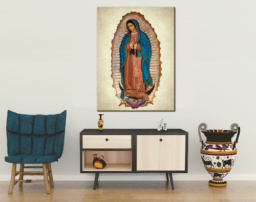 Virgen De Guadalupe Cuadro Decorativo En Canvas 70 X 93 Cm