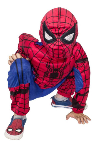 Imagen 5 de 9 de Disfraz De Spiderman Para Niños - Hombre Araña