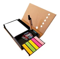Comprar 10 Sets De Escritorio Cuero Ecologico, Post It Con Grabado