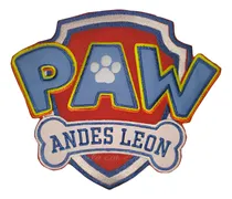 Comprar Parche Aplique Bordado Personalizado Paw Patrol Escudo Nombr