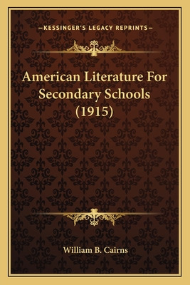 Libro American Literature For Secondary Schools (1915) - ...