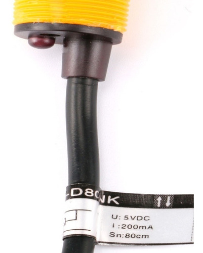 2 Piezas Sensor Infrarrojo E18-d80nk Óptico Distancia 3-80cm