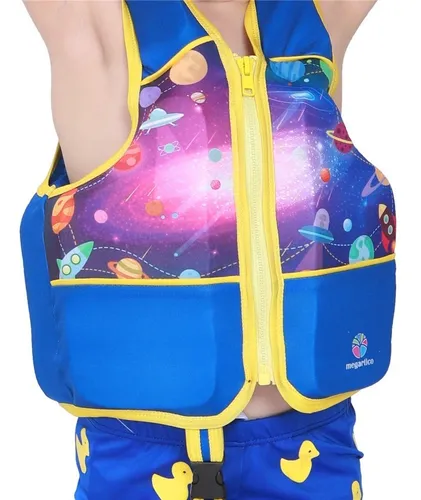 Chaleco Salvavidas Unicornio Ajustable Para Niños 2-6 Años