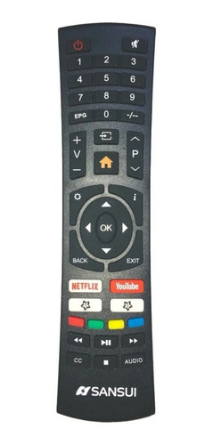 Imagen 1 de 1 de Control Remoto Pantalla Sansui Smart Tv Netflix Youtube