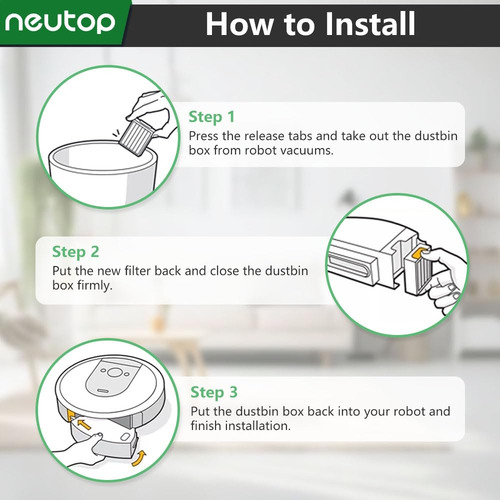 Filtro De Substituição Para Irobot Roomba Combo J7+, J9+, 10