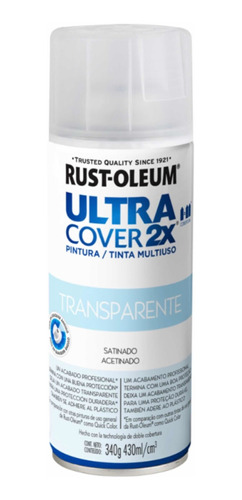 Aerosol Rust Oleum Ultra Cover 2x Barniz Satinado 340g K37