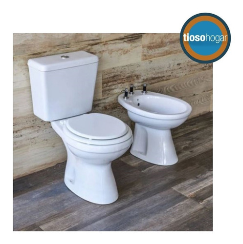 Imagen 4 de 10 de Inodoro Largo + Deposito + Bidet Roca Italiana Oferton Capea