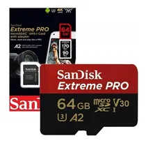 Comprar Sandisk Tarjeta Microsd Extreme Pro 64gb Para Gopro Drones