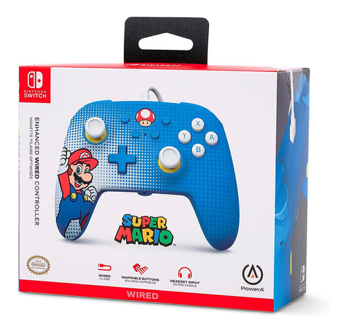 Powera Enhanced Wired Controller Mario Pop Art Switch