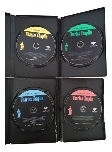 Lote Charles Chaplin Dvds - Impecables (Usado)