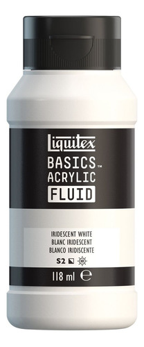 Tinta Acrílica Liquitex Basics Fluid 118ml Iridescent White
