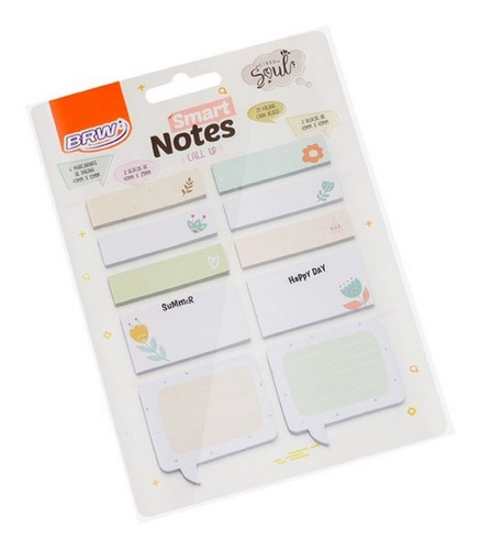 Bloco De Adesivos Smart Notes Call Up Floral Brw 250 Folhas