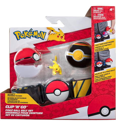 Cinturón De Bolas Pokémon Set Poke Ball Clip And Go