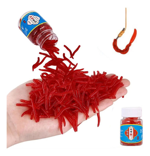 Lombriz Artificial De Pesca Señuelo De Con Olor A Pescado