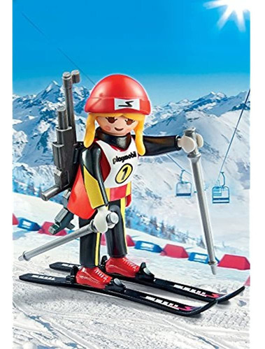 Playmobil® Mujer Biathlete Figure Building Set