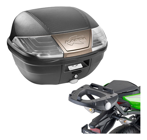 Baul Trasero 40 L Con Soporte Kawasaki Ninja 400 2018 A 2021