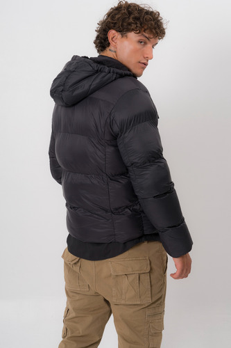 Campera Puffer Con Piel Interior Para Invierno Hombre