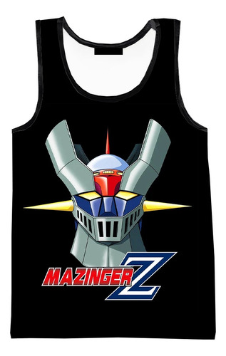 Chaleco Sin Mangas Estampado En 3d De Robot Mazinger Z