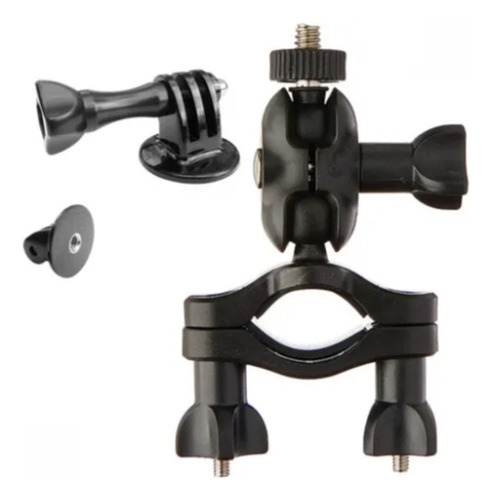Suporte Meudome Giratório Para Moto Guidao Bike Para Gopro Cor Preto