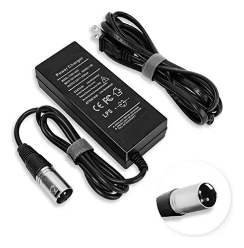 Cargador De Batería Go-go Conector 3-pin Xlr - 24v 2a 