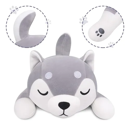 22'' Husky Stuffed Animal Plush Pillow, Huskies Anime Bod...
