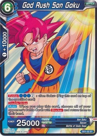 Cartas Dragon Ball Tcg God Rush Son Goku Darkside Tcg | MercadoLibre