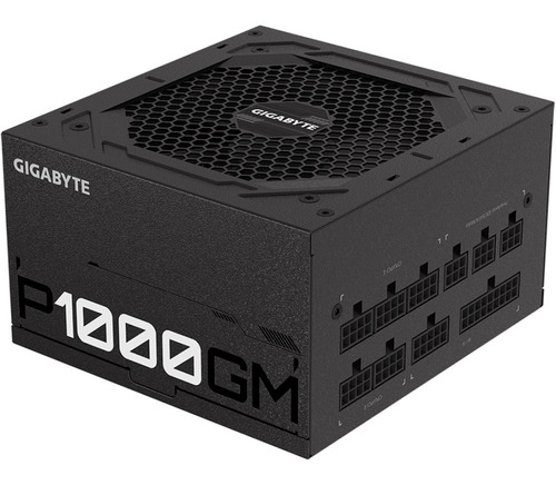 Imagen 2 de 7 de Fuente Gamer Gigabyte 1000w P1000gm 80 Plus Gold Modular Pc Color Negro