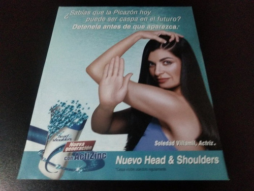 (pf416) Publicidad Soledad Villamil * Head & Shoulders (Usado)