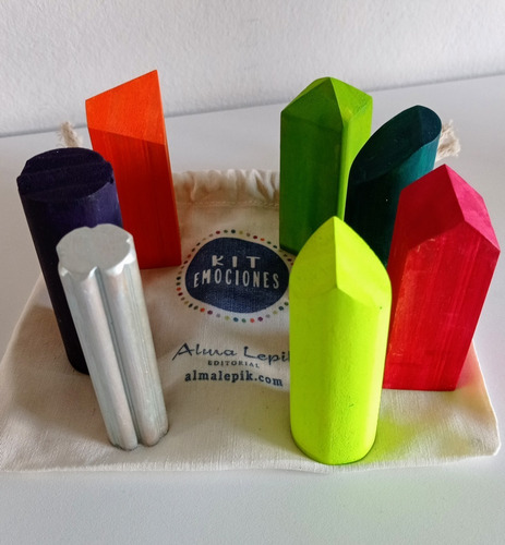 Imagen 1 de 3 de Kit Emociones - Tablero Piezas De Madera