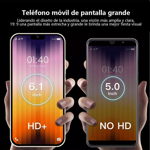 Smartphone Android Baratos 4g I14 Pro 6.8 En Ram1gb Y Rom8gb