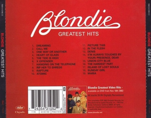 Blondie Greatest Hits Cd Nuevo Eu Musicovinyl