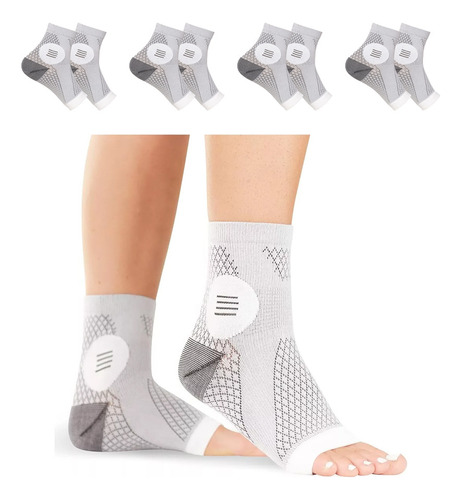 4 Pares De Calcetines Para Aliviar La Fascitis Plantar