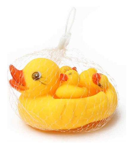 Juguete Mini Patitos De Hule Patos Bañera Paquete 4 Piezas Color Multicolor