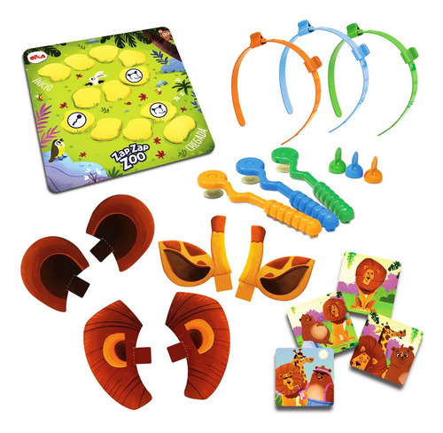 Jogo De Cartas E Tabuleiro Infantil Zap Zap Zoo Elka