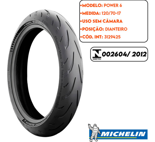 Kit Pneu Diant 120/70-17 + Tras 180/55-17 Daytona 675 S/ Cam