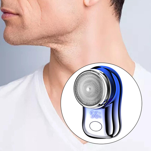 Js 2 Mini Barbeadores Masculinos, Tamanho Azul Gradiente