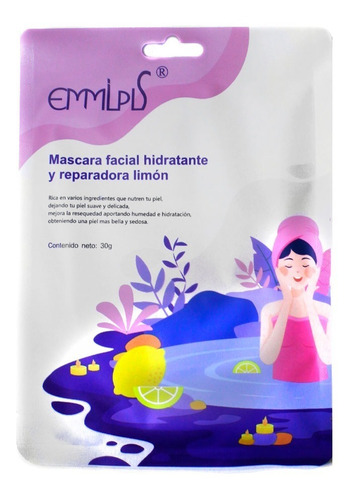           Máscara Facial Hidratante Acido Hialurónico Cvl