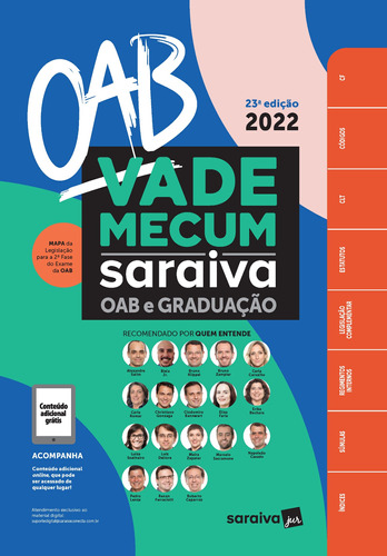 Vade Mecum Saraiva Oab E Graduação - 23ª edição 2022, de a Saraiva. Editora Saraiva Educação S. A., capa mole em português, 2022