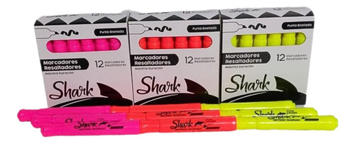 Resaltador Shark X 12 Unidades