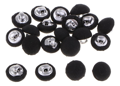 20 Piezas Botón Cubierto De Tela Hebilla Para Coser