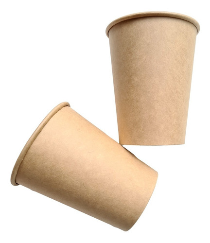 Vaso Polipapel Marron Kraft Deco Vintage X20u Cumple Fiesta