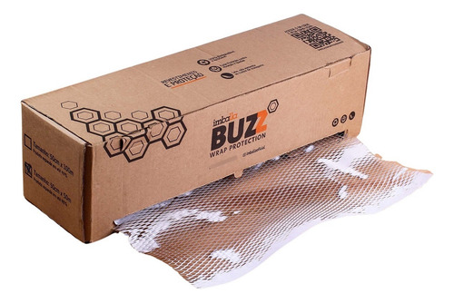 Papel Kraft Colmeia Proteção Top Buzz 50cm X 100m Rende 160m