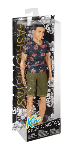 Imagem 2 de 6 de Boneco Ken Fashionistas Steven Floral Tee