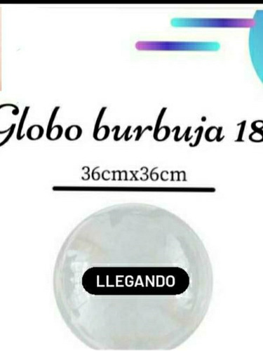 Globo Burbuja 18 Pulgadas Paquete De 50 Unidades Al Mayor 