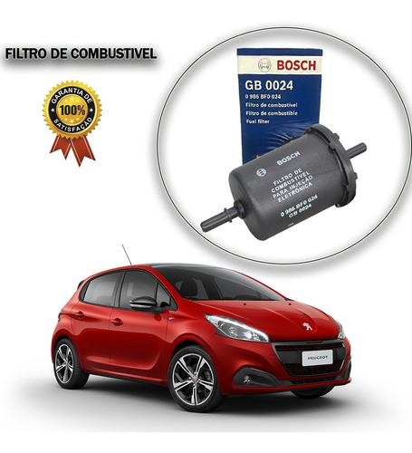 Filtro De Combustível Bosch Peugeot 106 2008 206 207 208 306