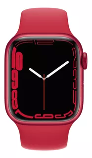 Apple Watch Series 7 (GPS, 41mm) - Caja de aluminio (PRODUCT)RED - Correa deportiva (PRODUCT)RED