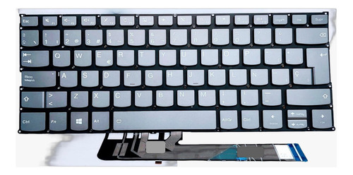 Teclado Lenovo Yoga 730-13iwl 730-15ikb 730-15iwl 730-13ikb Color Gris